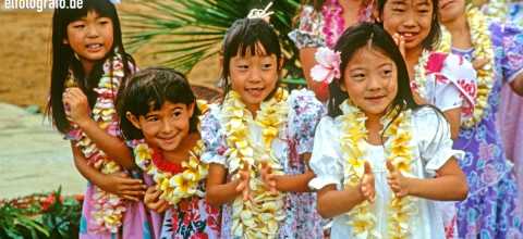 Kinder auf Hawaii