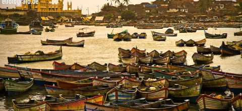 Fischerboote in Indien