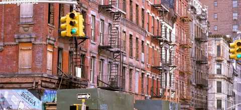 Hausfassaden in New York